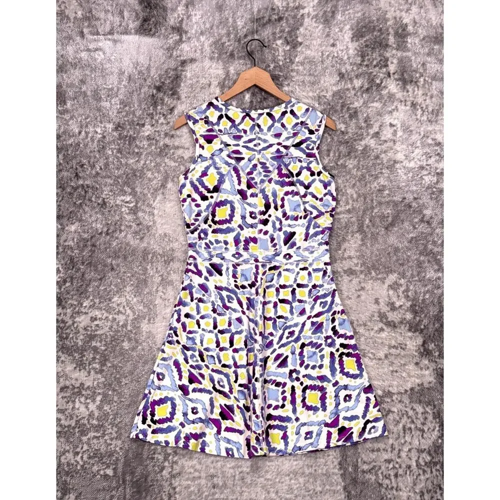 Title Nine Dream Dress Medium Womens Athletic Golf Tennis Travel Geometric